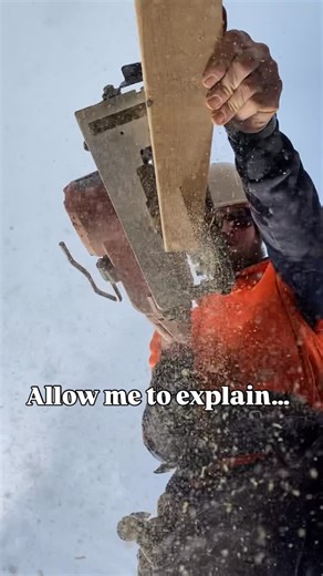 Byron Schmidt on Instagram: "This is not safety advice. This is not OSHA approved. This IS however safer than it appears. Cutting stakes in the opposite direction (from the side of the lumber to the point) puts your holding hand behind the blade and in the path of a kickback. The guard also does not articulate smoothly when entering a high angle cut. This can causes hangups, binding, and leads to pinning it which opens so many other dangers. As stated above, this is not safety advice. Though I d