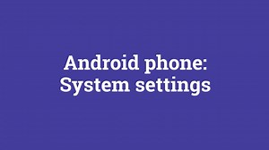 Android phone System settings Be Connected t12_c6 (course)