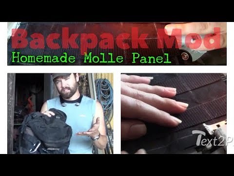 Homemade Molle Panel for a Camelbak