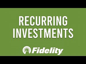 How To Set Up Recurring Investment Using Fidelity (Automated Investing)