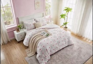 Twin Comforter Set for Girls 2 Pieces Tufted Daisies Flowers Soft Pink Floral Twin Size Bedding Set Bed in A Bag Cute Comforter Set for Kids, Lightweight Bed Set for Kids Teen Girls Women
