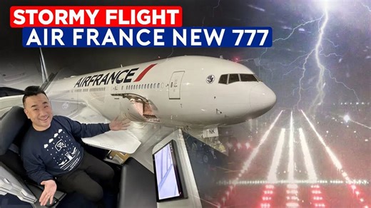 Stormy flight experience on Air France