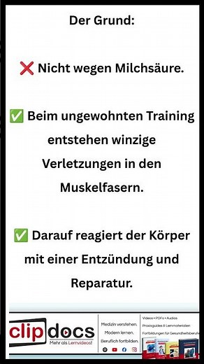 Warum bekommen wir Muskelkater?