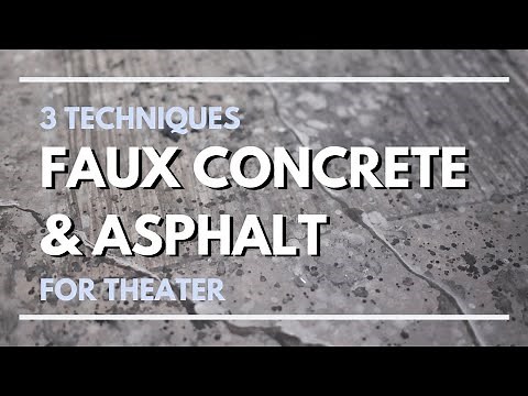 Faux Concrete & Asphalt - Scenic Art