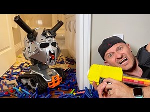 NERF WAR: EVIL Tank Battle!