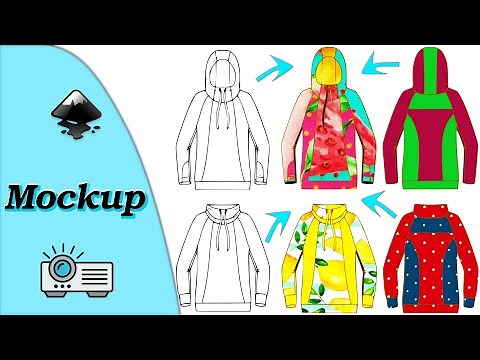 Create fabric mockups for sewing in Inkscape | Easy way!
