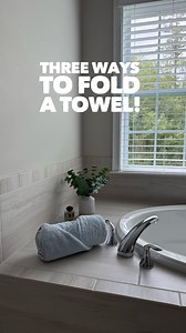 LENNIA (Folding Queen 👑) on Instagram: "Three ways to fold towels: Retail, Spa, and Hotel style.🧺✨ Which one is your style? #TowelFolding #HomeOrganization #linenclosetgoals"