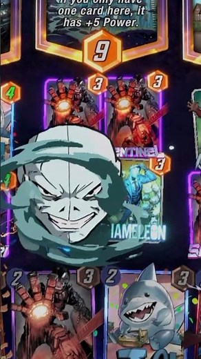 Chameleon 🦎🕸️ Animation - Marvel Snap (VFX + SFX) #shorts