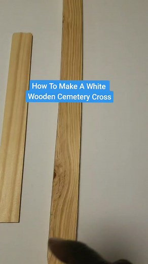 How To Make A White Wooden Cemetery Cross