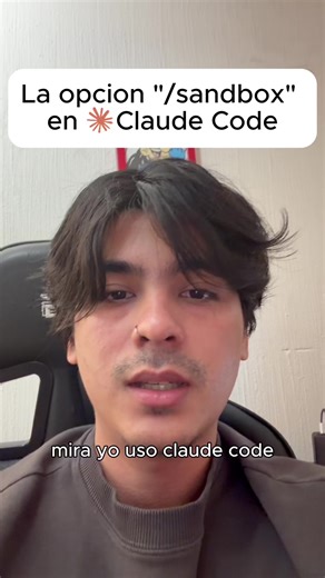 Te explico la opción para isolar tu Claude code para que sea más seguro con /sandbox #claude #chatgpt #gpt #javascript #python