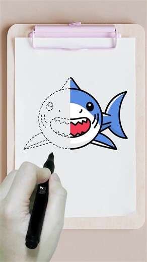 Want to draw a shark? 🦈 This step-by-step tutorial makes it super easy for kids and beginners. Follow along as we sketch and add fun details to create a cool shark drawing. Like, share, and follow for more simple drawing tutorials! 🎨✨ #HowToDraw #SharkDrawing #ArtForBeginners