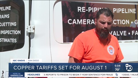 Upcoming copper tariff to impact local plumbers