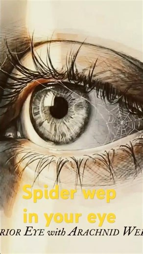 what happens if a spider web touches your eye? #shorts#facts#eye#spider#didyouknow