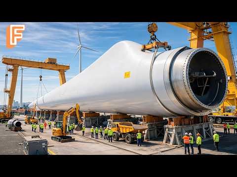 How 300-Foot Wind Turbine Blades Are Made From Fiberglass That Survive 25 Years of Extreme Stress