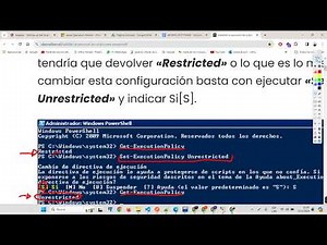habilitar la ejecucion de script en powershell