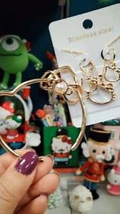 💕 Collar, aretes y pulsera de Hello Kitty 💕
