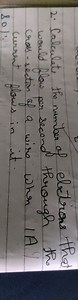 Calculate the number of electrons that would flow per second th... | Filo