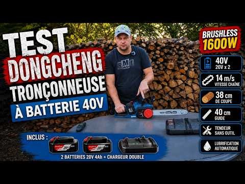 🔥 DONGCHENG 40V REVIEW: Can This Battery-Powered Chainsaw Replace a Gas Model?!