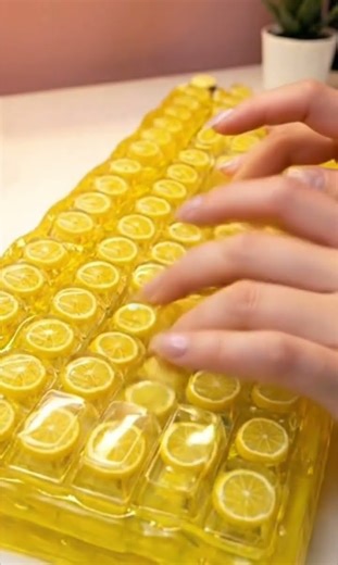 Lemon Keyboard Typing Sound🎧 #레몬키보드 #감성키보드 #desksetup #typingasmr #lemonkeyboard #customkeyboard