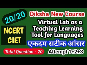 Virtual Lab as a Teaching Learning Tool for Languages Quiz Answer Free Online Certificate ncert ciet