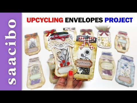 Upcycle Envelopes Into Seed Packets & Mason Jars #junkjournalephemera