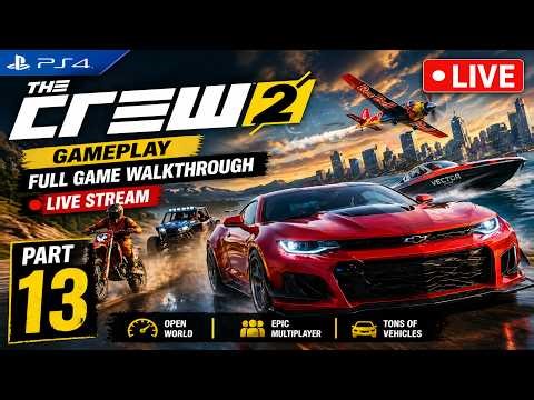 The Crew 2 PS4 Gameplay Part 13 – Full Game Walkthrough 🔴 Live