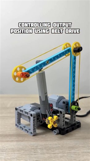 Bricks Master Builders on Instagram: "Controlling Output Position Using Belt Drive #legotechnic #mechanical #mechanism #creative #technic"