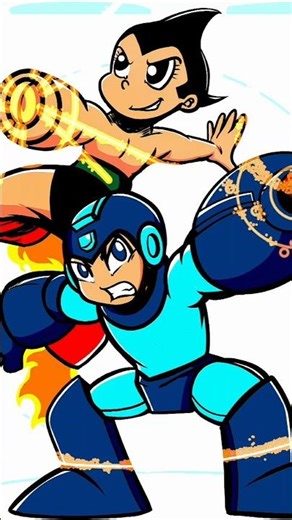 Mega Man X Astroboy fan art #workingartist #indiecreators #fanart #artcommunity