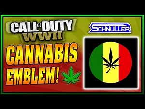 CANNABIS LOGO EMBLEM: COD WW2 Weed Logo Emblem Tutorial! (EASY)