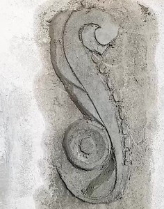 Cement art design for the wall of pillar #wallart #wallartwork #WallArtDesign | Andris Brick Art