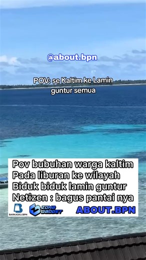 ABOUT BALIKPAPAN on Instagram: "Pov bubuha kaltim pada liburan ke lamin guntur"