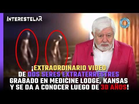 ¡Extraordinario video de dos seres extraterrestres grabado en Medicine Lodge, Kansas! 👽