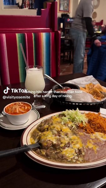 Enjoying Authentic Mexican Food After Hiking Yosemite
