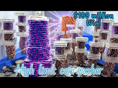 Over $100 Million Win! High Limit Coin Pusher
