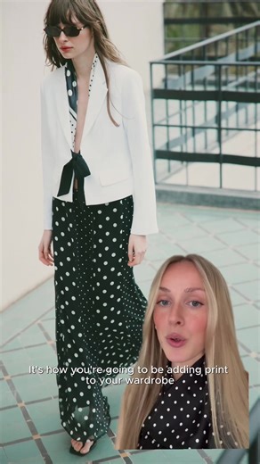 Fashion Trends: Polka Dots, Satin & Relaxed Tailoring