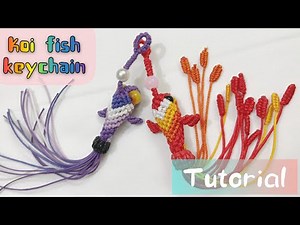 Koi Fish 🐟 Keychain | DIY | Macrame #Accessories | Step by Step #Tutorial🌸| #Intermediate level