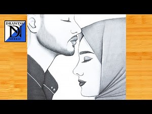 How to draw a Cute Couple -Drawing easy || Pencil sketch for beginner || Couple drawing || Drawing