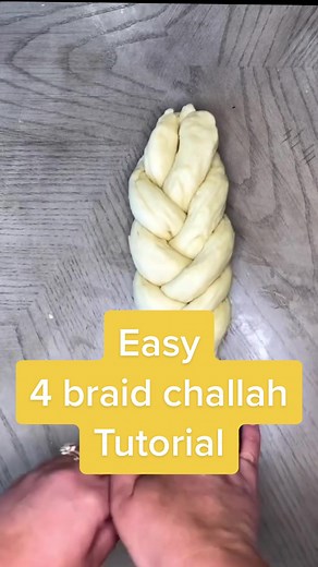 Easy 4 Braid Challah Tutorial