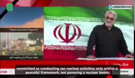 🇮🇷 IRANIAN MP CALLS FOR WITHDRAWAL FROM THE NPTAlaeddin Boroujerdi, senior member of the Iranian Parliament's National Security and Foreign Policy Commission, says the time has come for Iran to leave the Nuclear Non-Proliferation Treaty."We are not pursuing a nuclear bomb. But we are not going to follow the rules of the game while they come and bomb us, and the Director General of the Agency threatens the use of a nuclear bomb against us."He also calls for IAEA chief Grossi to be permanently s