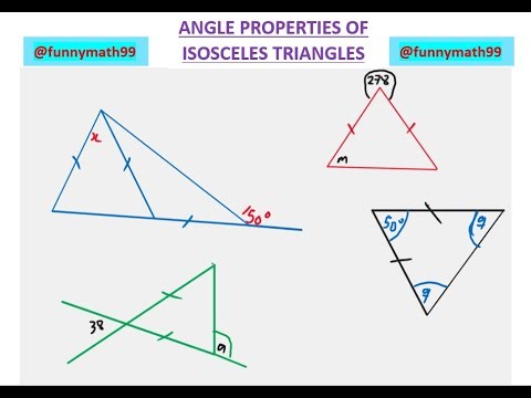 ANGLE PROPERTIES OF ISOSCELES TRIANGLES FOR JHS & SHS