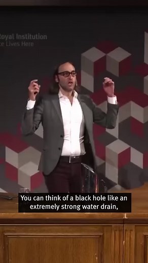 This might be our favourite explanation of a black hole - thank you, James Beacham! 📺 Full talk on our YouTube channel #Science #BlackHoles #Astrophysics #Physics #Space | Royal Institution of Great Britain
