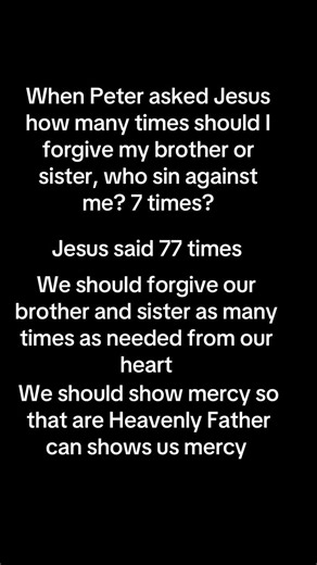 Forgiveness and mercy #biblepassage #bibleverses