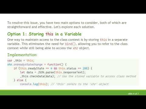 A Guide to Binding Class Data in XMLHttpRequest Without Losing Context