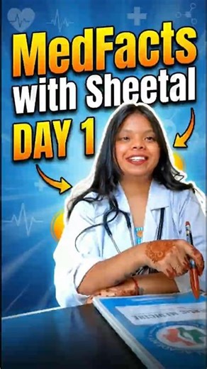 300+ Bones at Birth? | MedFacts with Sheetal | Day 1 😲 #medfacts #medicos