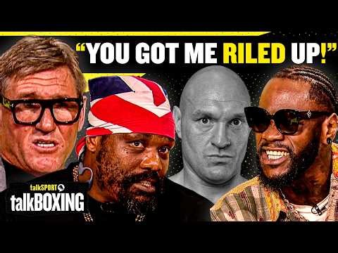 Deontay Wilder rages at Simon Jordan and storms off mid-interview over Tyson Fury question