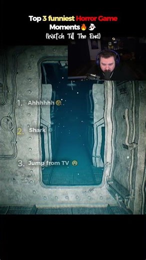 Top 3 Funniest Horror Game Moments (Encounter with a horror shark 🐬🦈) #horrorgame #funnygameplay