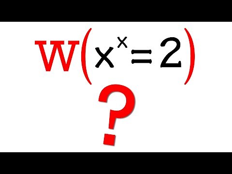 Solving x^x=2 (Lambert W function)