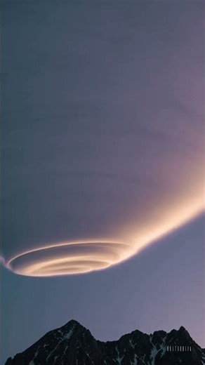 Lenticular Cloud Over Peak — Soothing Sky In Lavender