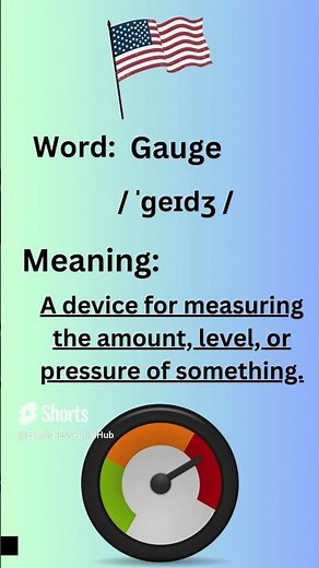 How to Pronounce Gauge in American Accent #learnenglish #learning