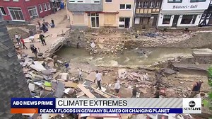 ABC News’ Maggie Rulli reports on how fierce, deadly floods in Germany devastated infrastructure and ruined livelihoods. Scientists are predicting more extreme weather after the floods are attributed to climate change. abcn.ws/3BkyfsH | ABC News Live